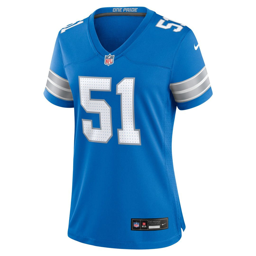 Ben Niemann Detroit Lions Nike Women's Team Game Official Jersey -  Blue