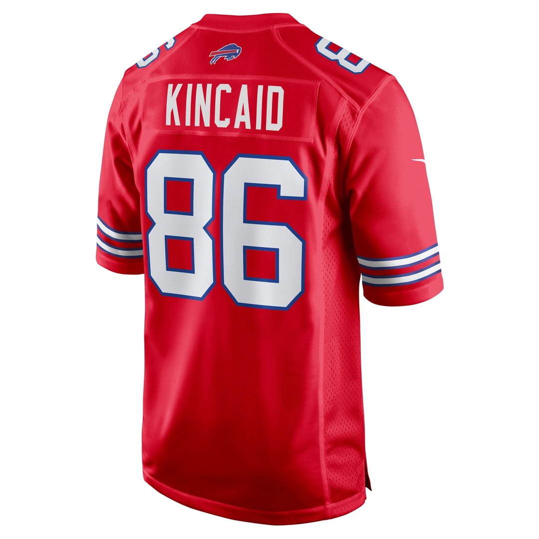 Dalton Kincaid Buffalo Bills Nike Alternate Game Official Jersey - Red
