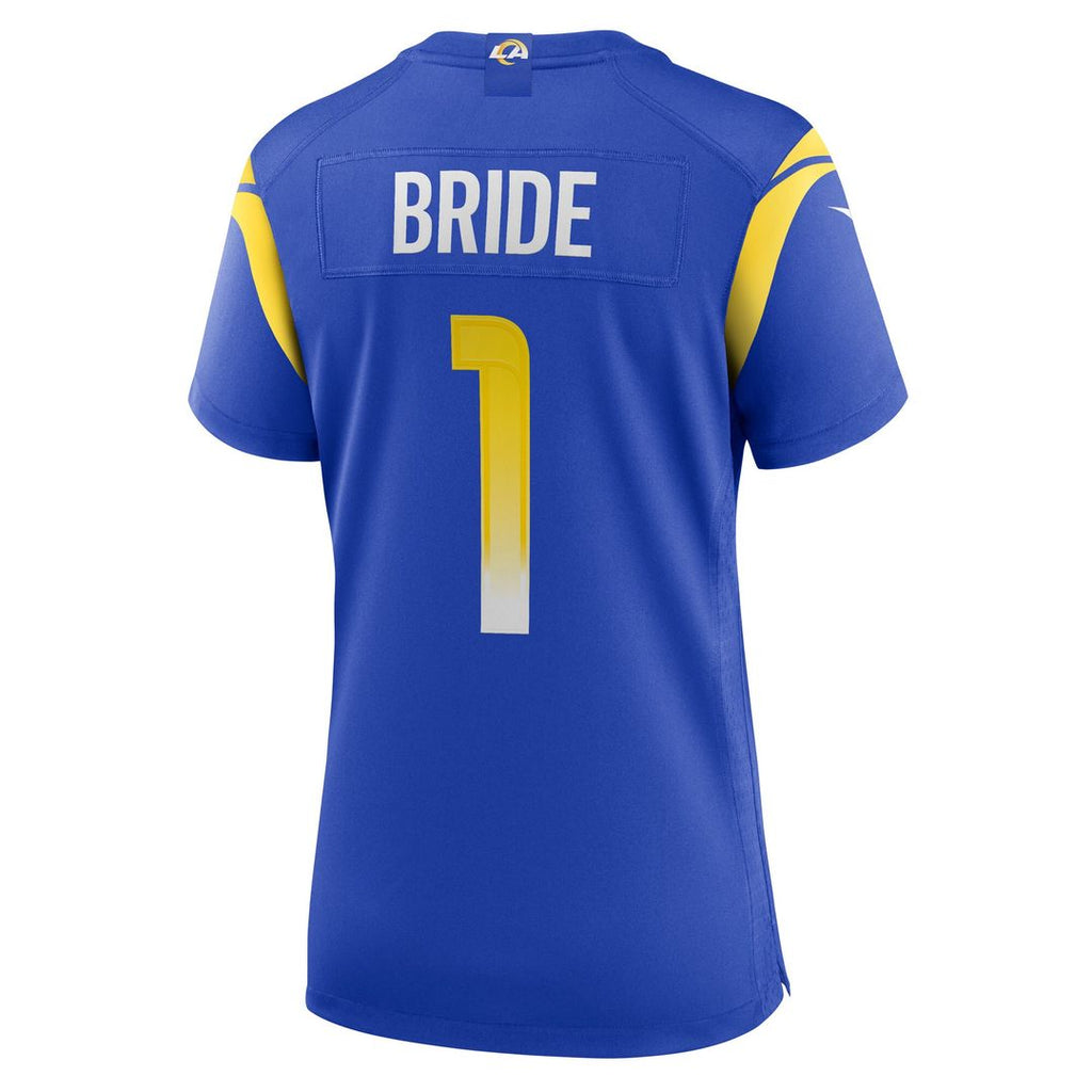 Number 1 Bride Los Angeles Rams Nike Women's Game Official Jersey - Royal