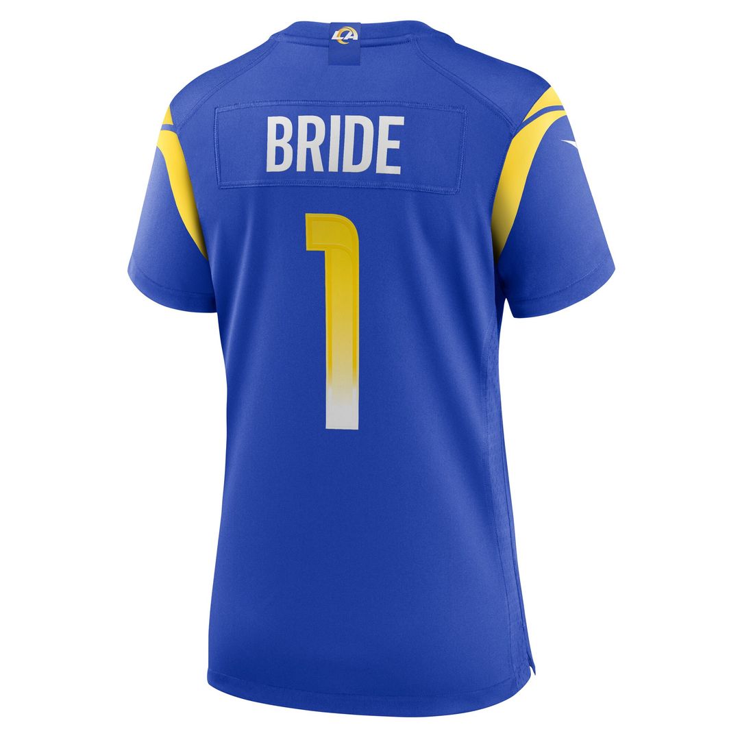 Number 1 Bride Los Angeles Rams Nike Women's Game Official Jersey - Royal
