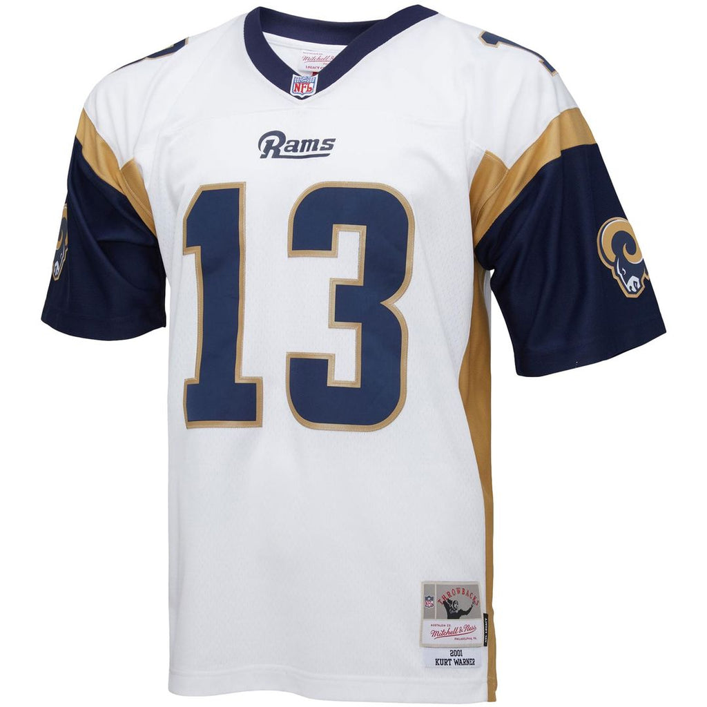 Kurt Warner Los Angeles Rams Mitchell & Ness Big & Tall 2001 Retired Player Replica Official Jersey - White