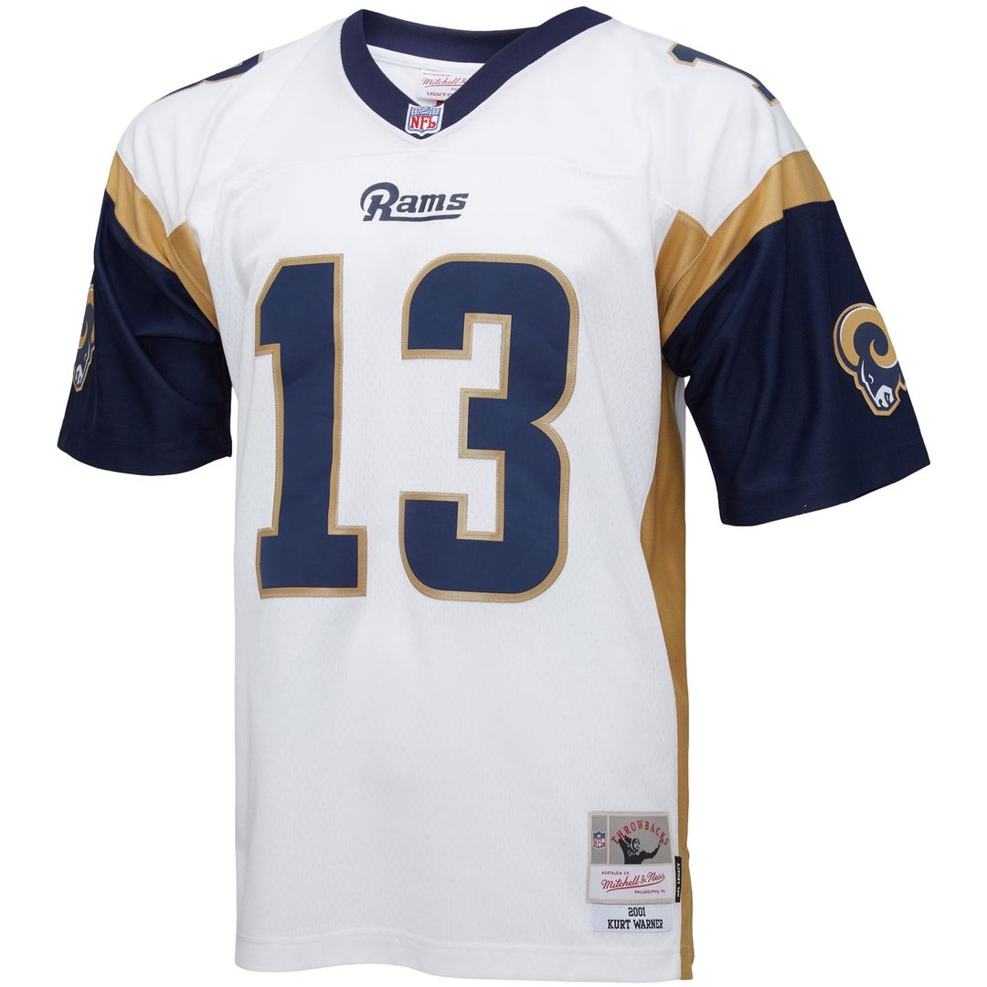 Kurt Warner Los Angeles Rams Mitchell & Ness Big & Tall 2001 Retired Player Replica Official Jersey - White