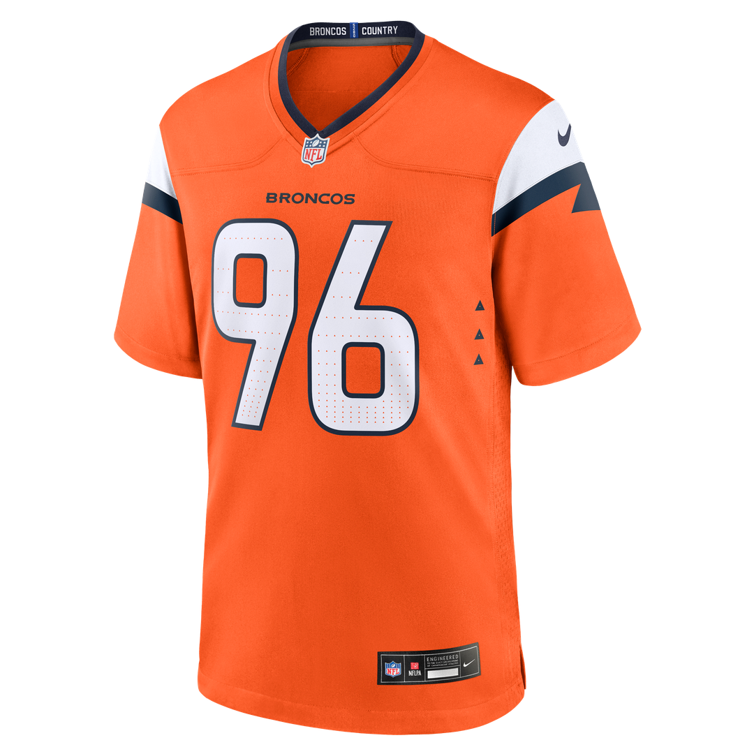 Eyioma Uwazurike Denver Broncos Nike Team Game Official Jersey -  Orange