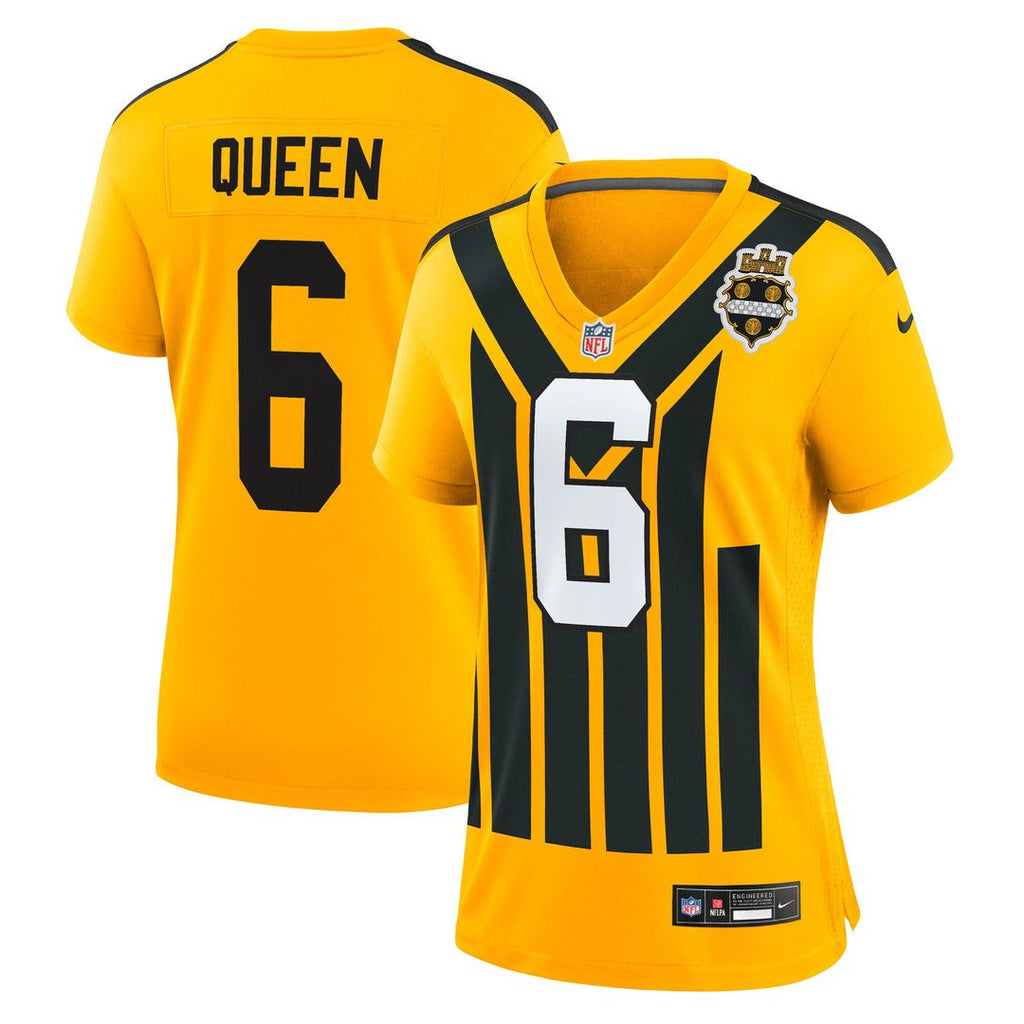 Patrick Queen Pittsburgh Steelers Nike Women's Alternate 1933 Throwback Game Official Jersey - Gold