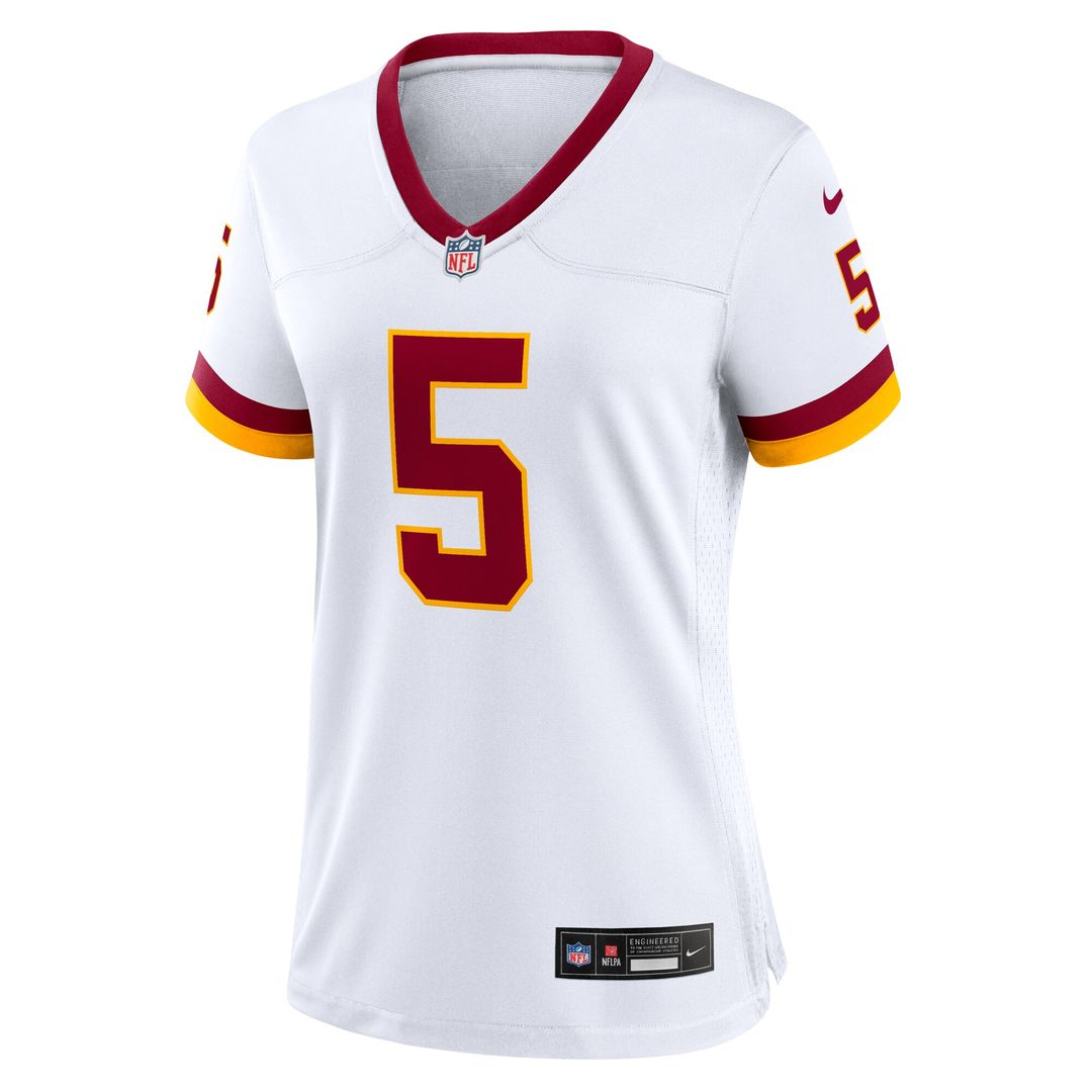 Jayden Daniels Washington Commanders Nike Women's Game Super Bowl Era Official Jersey - White