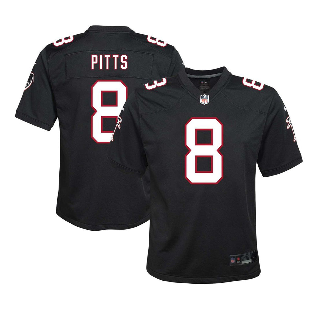 Kyle Pitts Sr. Atlanta Falcons Nike Youth Game Official Jersey - Black