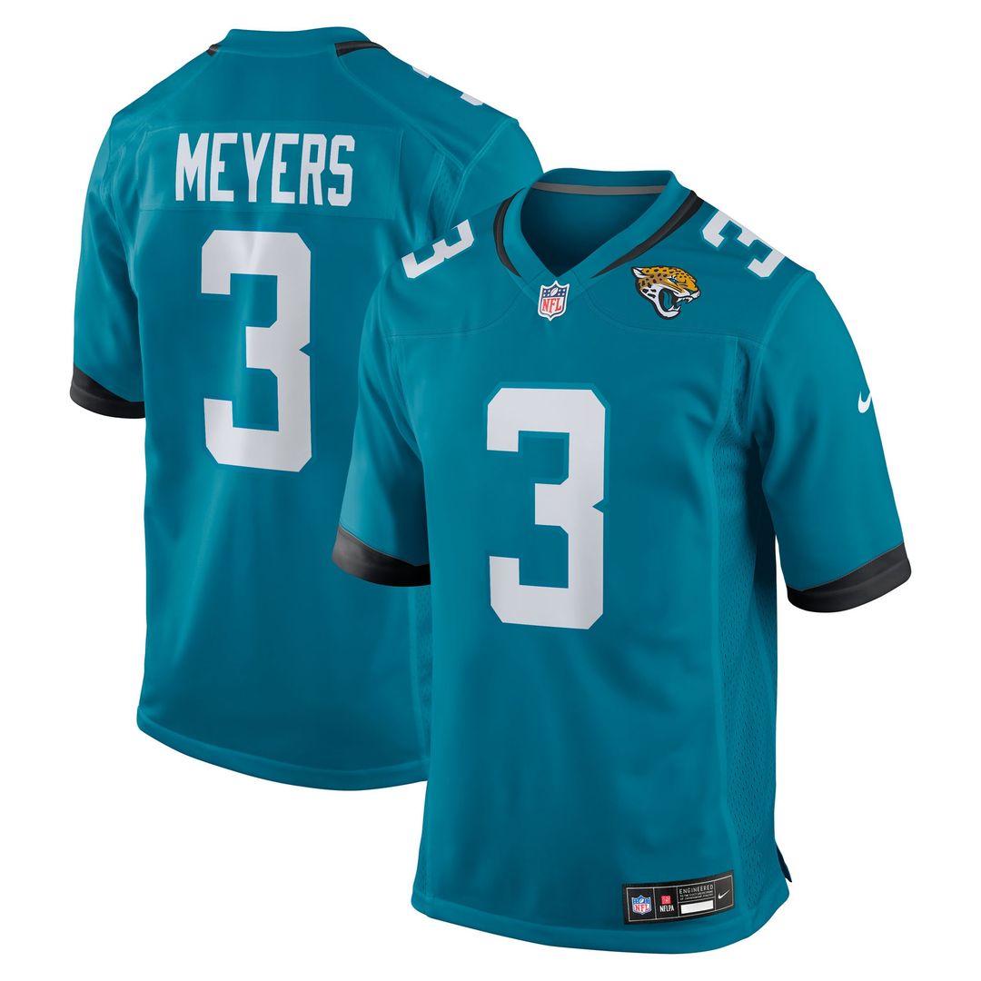 Jakobi Meyers Jacksonville Jaguars Nike Team Game Jersey - Teal