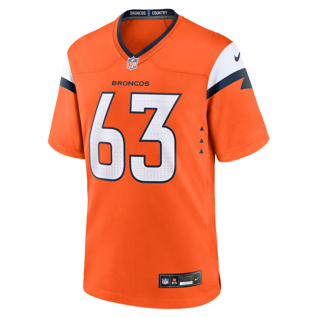 Alex Palczewski Denver Broncos Nike Team Game Official Jersey -  Orange