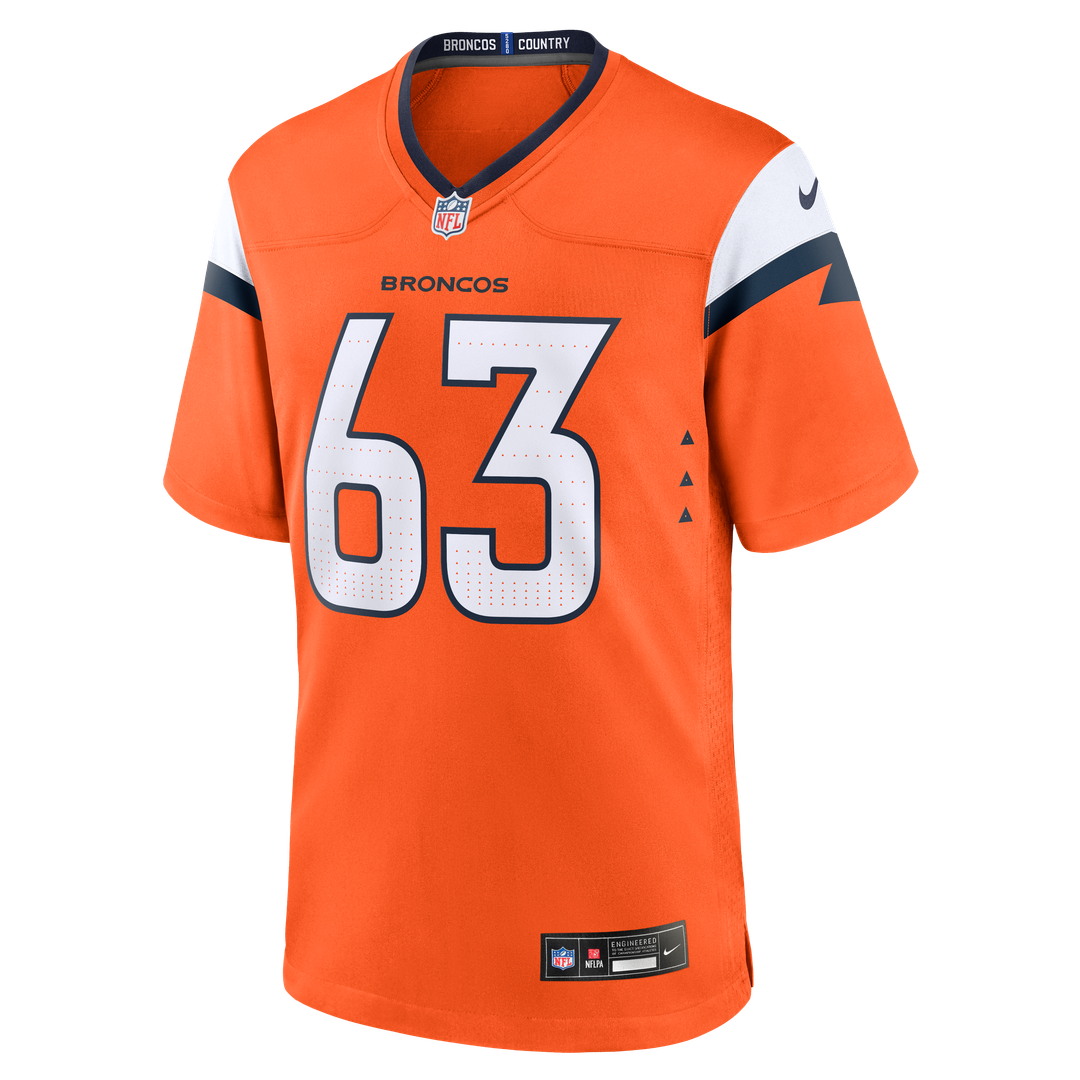 Alex Palczewski Denver Broncos Nike Team Game Official Jersey -  Orange