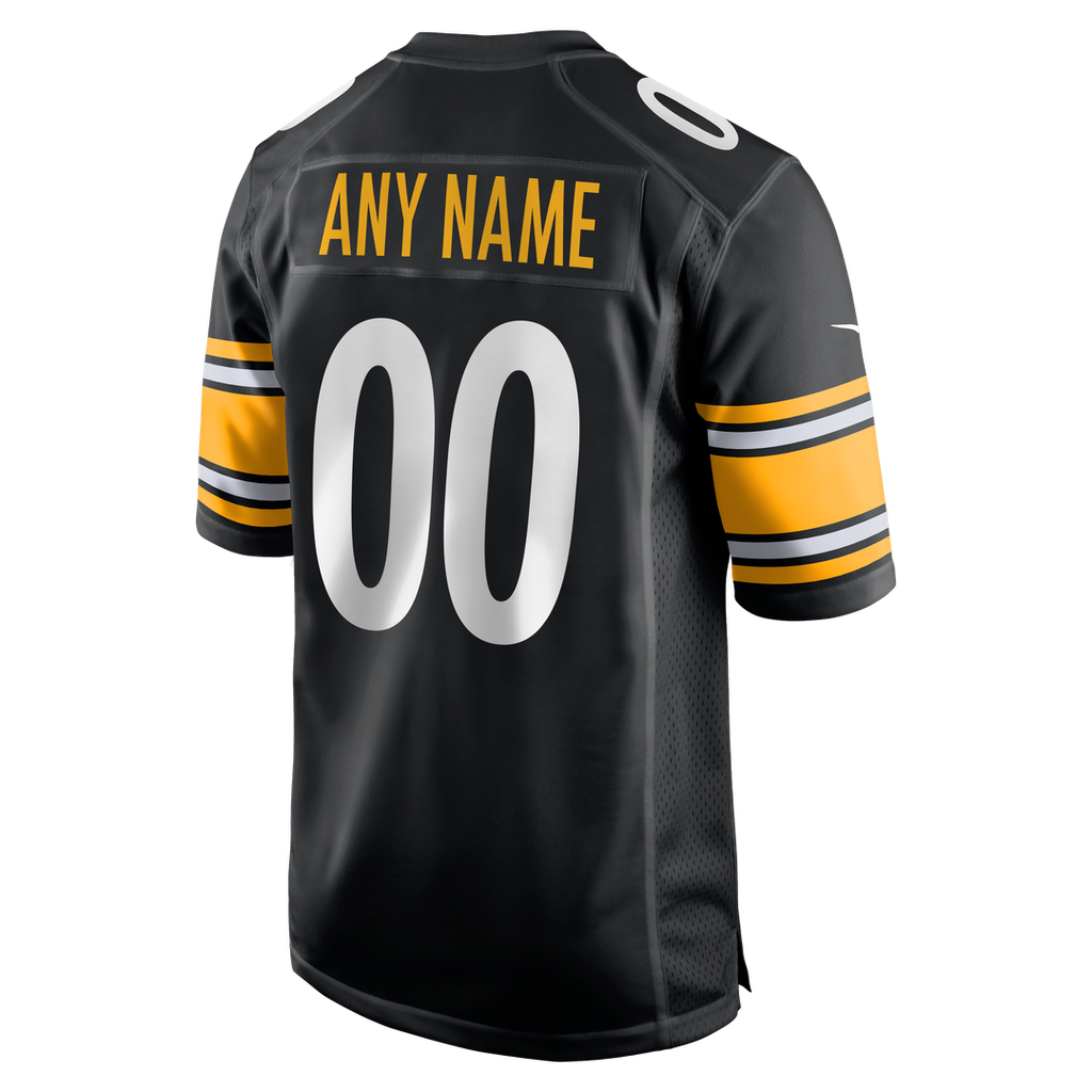 Pittsburgh Steelers Nike Custom Game Official Jersey - Black