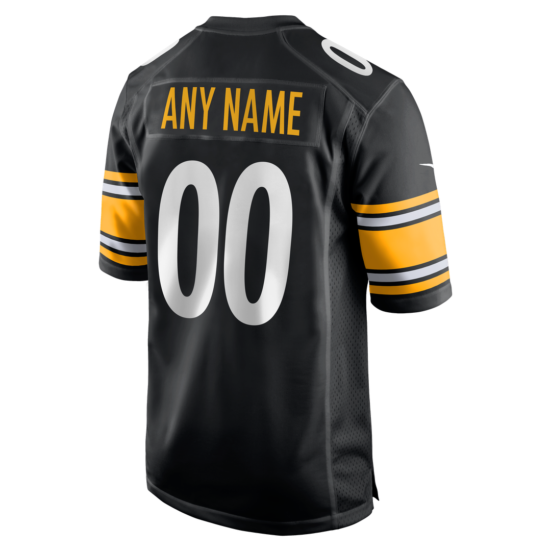 Pittsburgh Steelers Nike Custom Game Official Jersey - Black