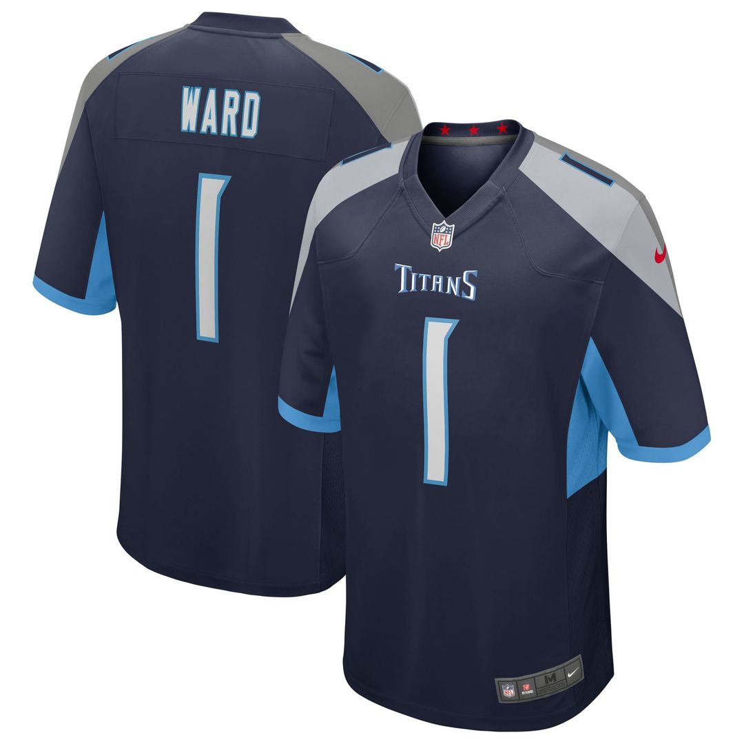 Cameron Ward Tennessee Titans Nike Team Game Official Jersey - Light Blue