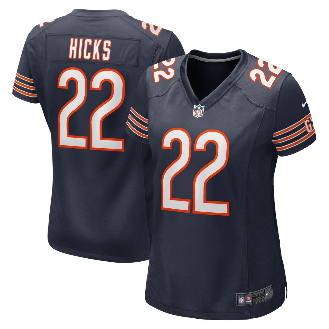 Elijah Hicks Chicago Bears Nike Women's Team Game Official Jersey -  Navy