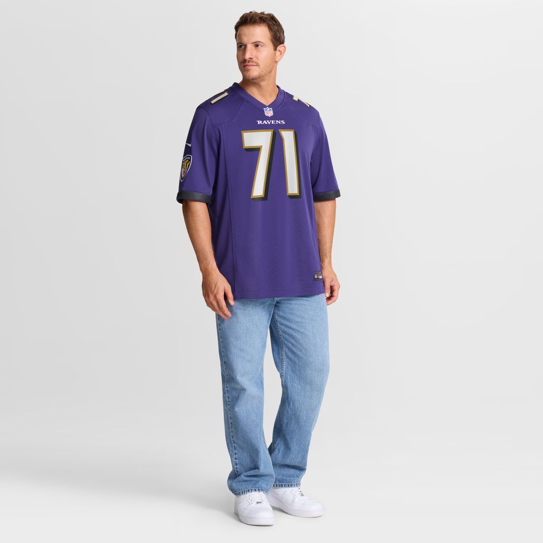 Carson Vinson Baltimore Ravens Nike Team Game Official Jersey -  Purple