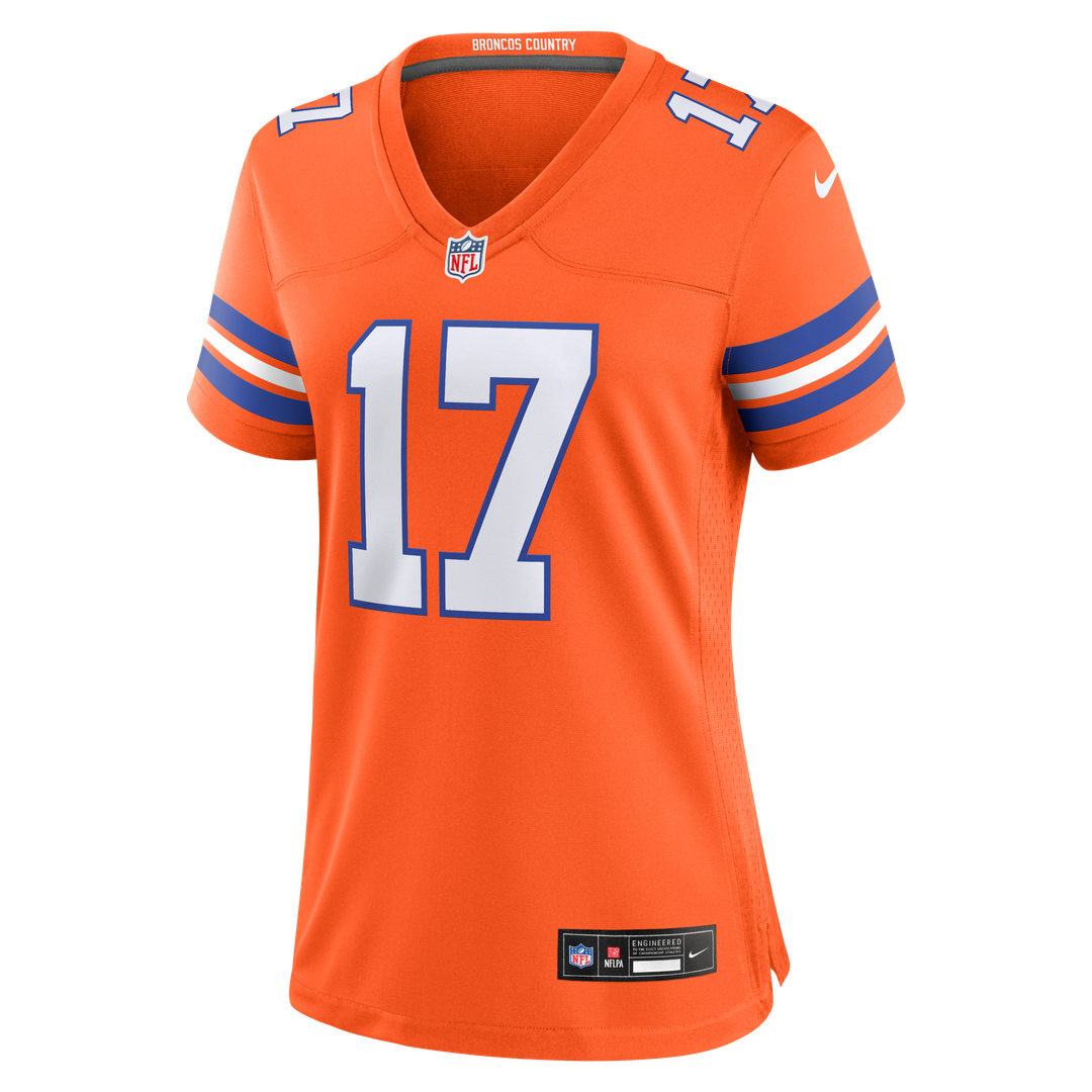 Jaylen Waddle Denver Broncos Nike Women's Mile High Collection 1977 Throwback Game Jersey - Orange