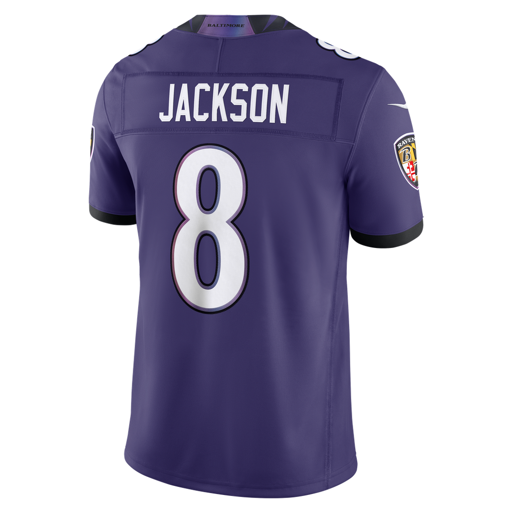 Lamar Jackson Baltimore Ravens Nike Vapor F.U.S.E. Stitched Limited Official Jersey - Purple