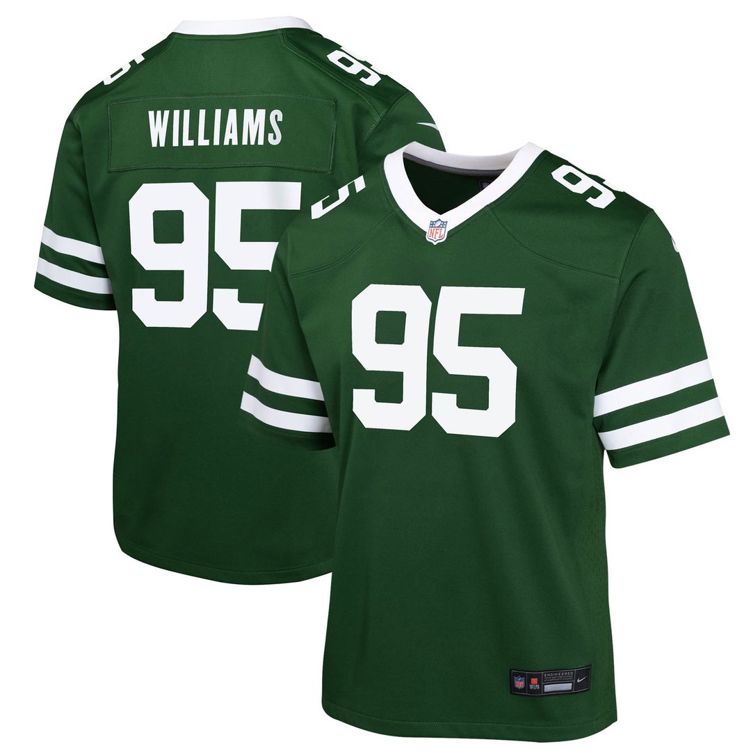 Quinnen Williams New York Jets Nike Youth Game Official Jersey - Black