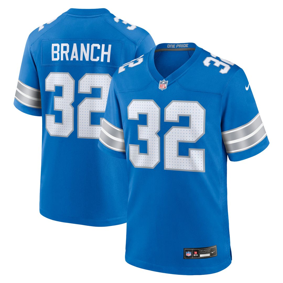 Brian Branch Detroit Lions Nike White Game Official Jersey -  White