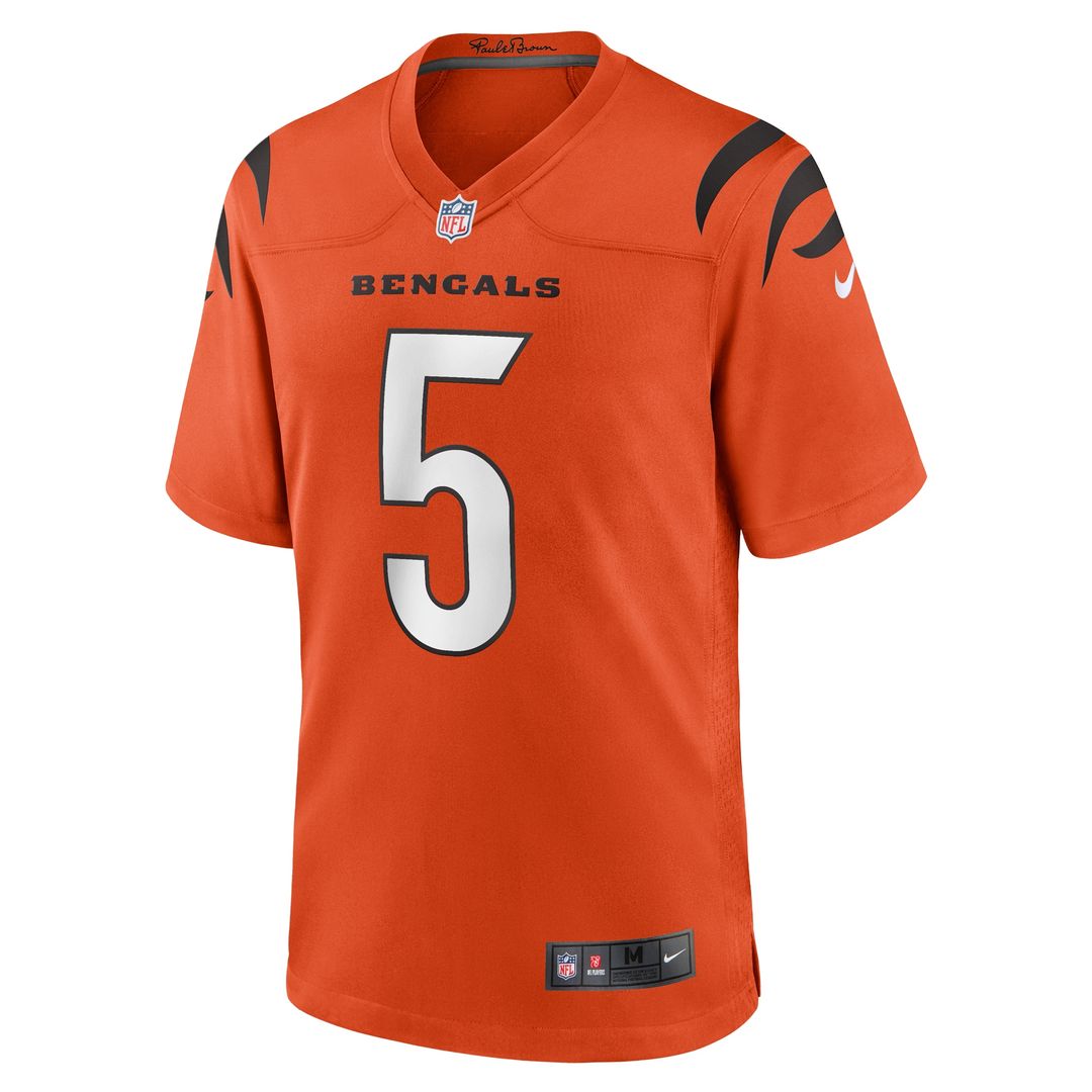 Tee Higgins Cincinnati Bengals Nike Alternate Game Official Jersey - Orange