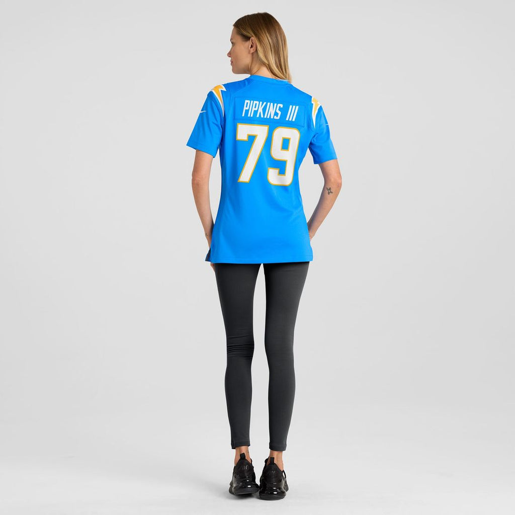 Trey Pipkins III Los Angeles Chargers Nike Women's Game Official Jersey - Powder Blue