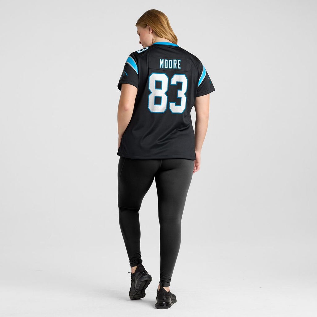 David Moore Carolina Panthers Nike Women's  Game Official Jersey -  Black