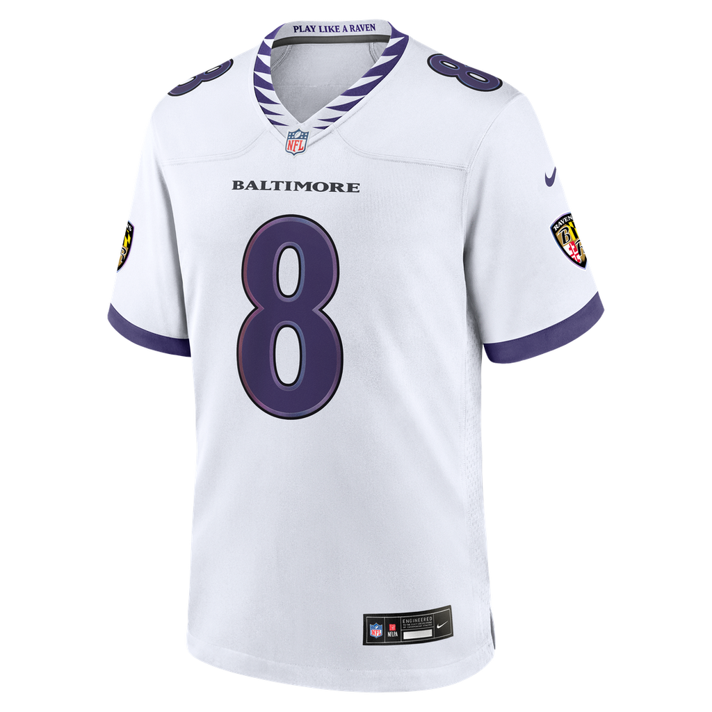 Lamar Jackson Baltimore Ravens Nike Alternate Game Official Jersey - Black