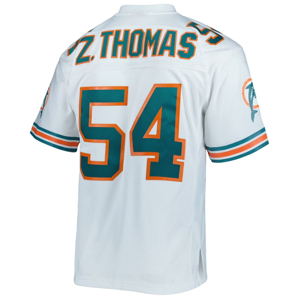 Zach Thomas Miami Dolphins Mitchell & Ness Legacy Replica Official Jersey - Aqua
