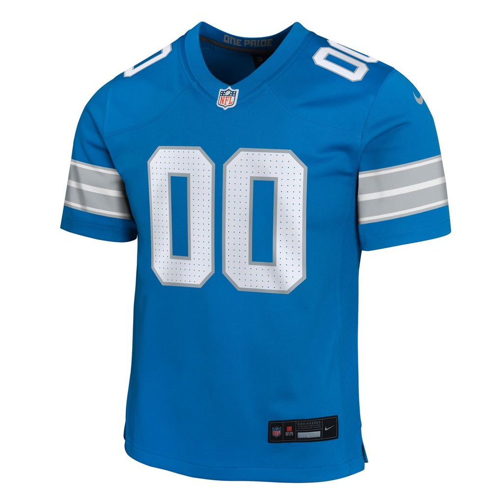 Detroit Lions Nike Youth Custom Game Official Jersey - Blue