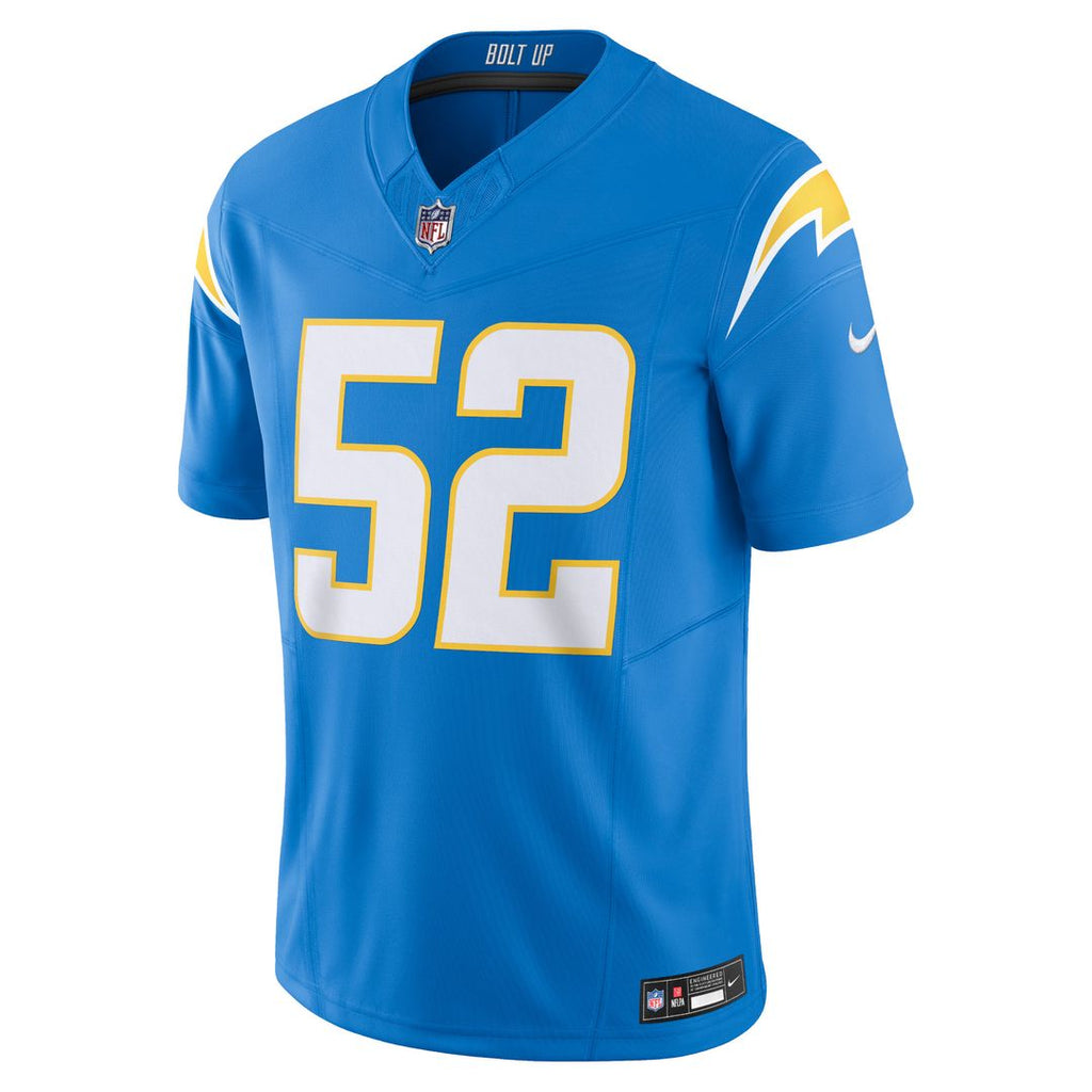 Khalil Mack Los Angeles Chargers Nike Vapor F.U.S.E. Limited Official Jersey - Powder Blue
