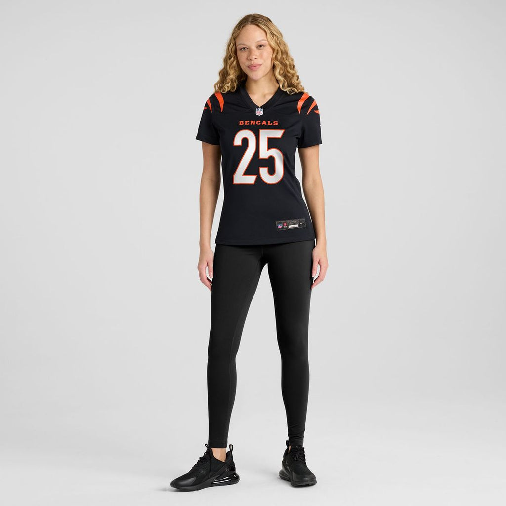 Tahj Brooks Cincinnati Bengals Nike Women's Team Game Official Jersey -  Black