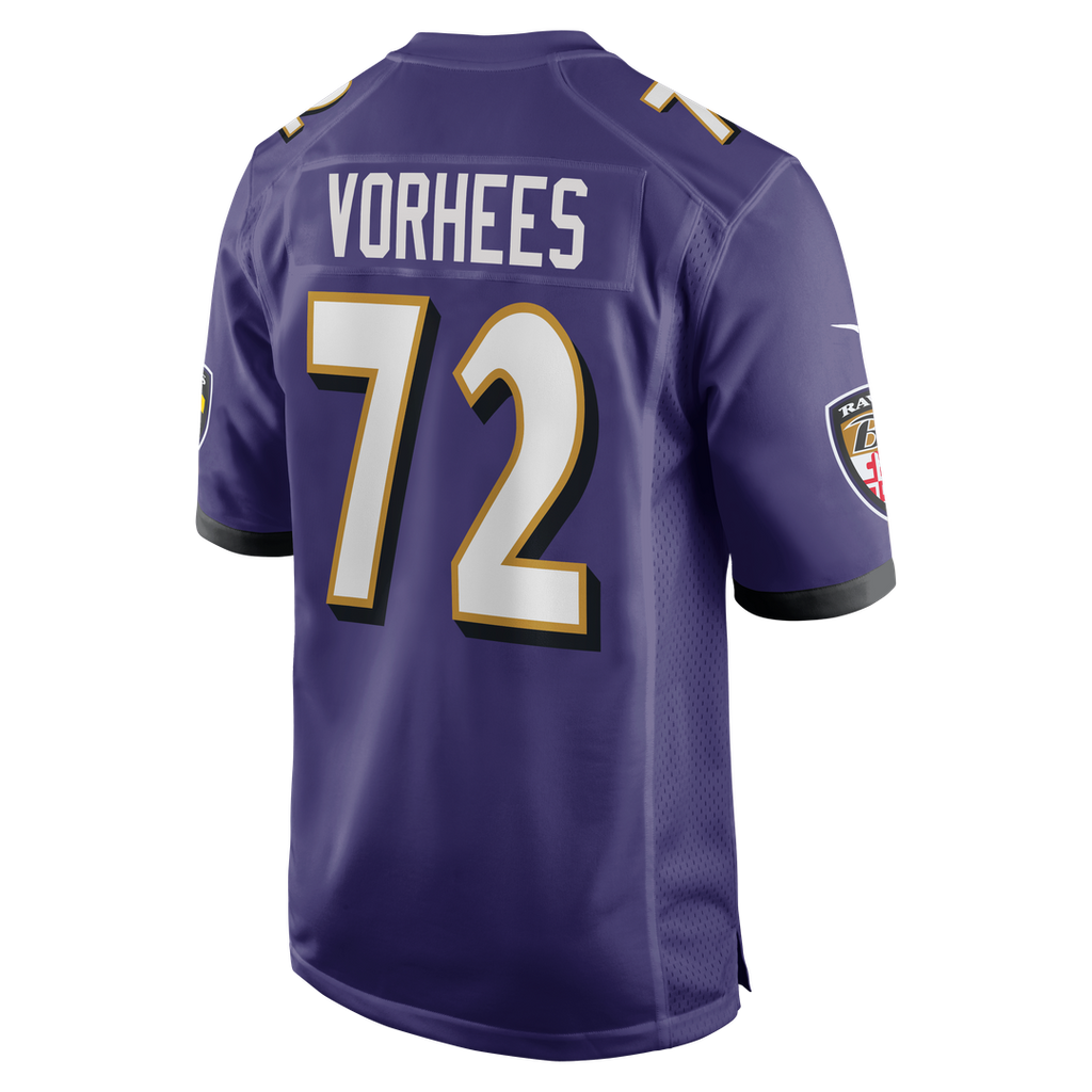 Andrew Vorhees Baltimore Ravens Nike Team Game Jersey - Purple