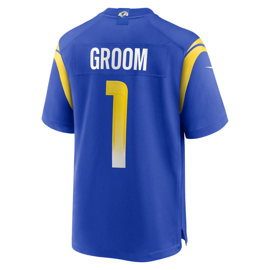 Number 1 Groom Los Angeles Rams Nike Game Official Jersey - Royal
