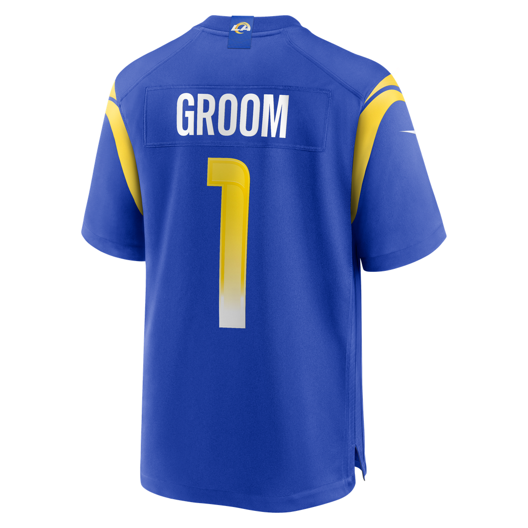 Number 1 Groom Los Angeles Rams Nike Game Official Jersey - Royal