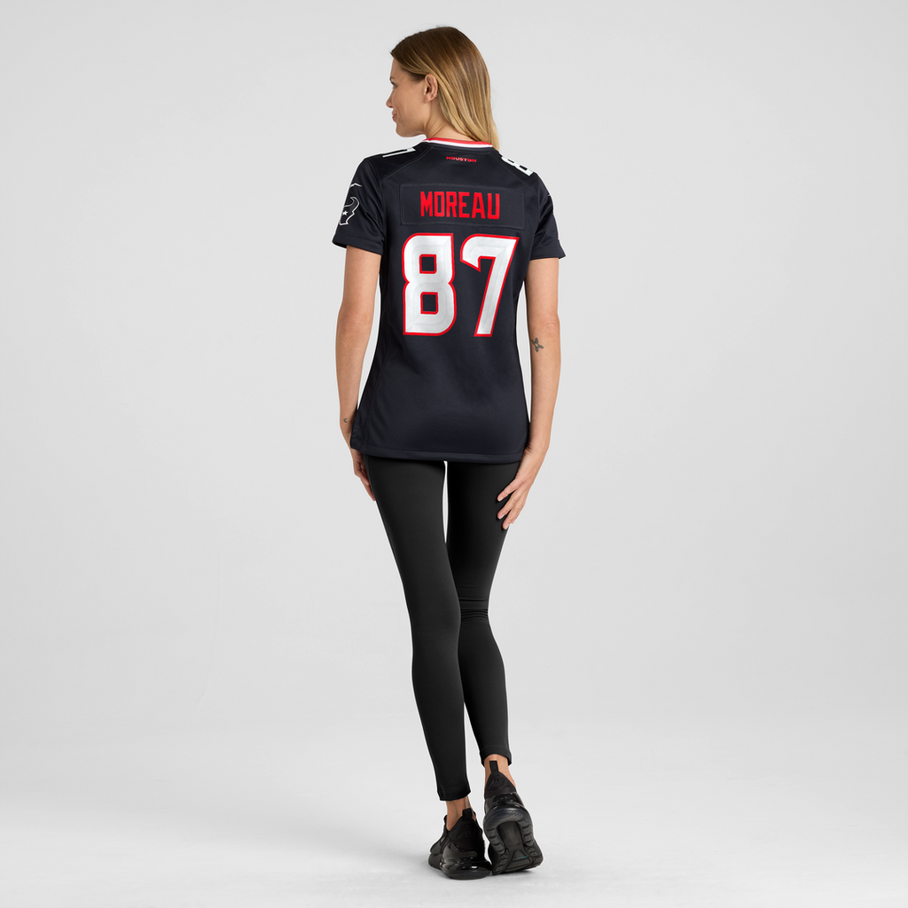 Foster Moreau Houston Texans Nike Women's Team Game Jersey - Navy