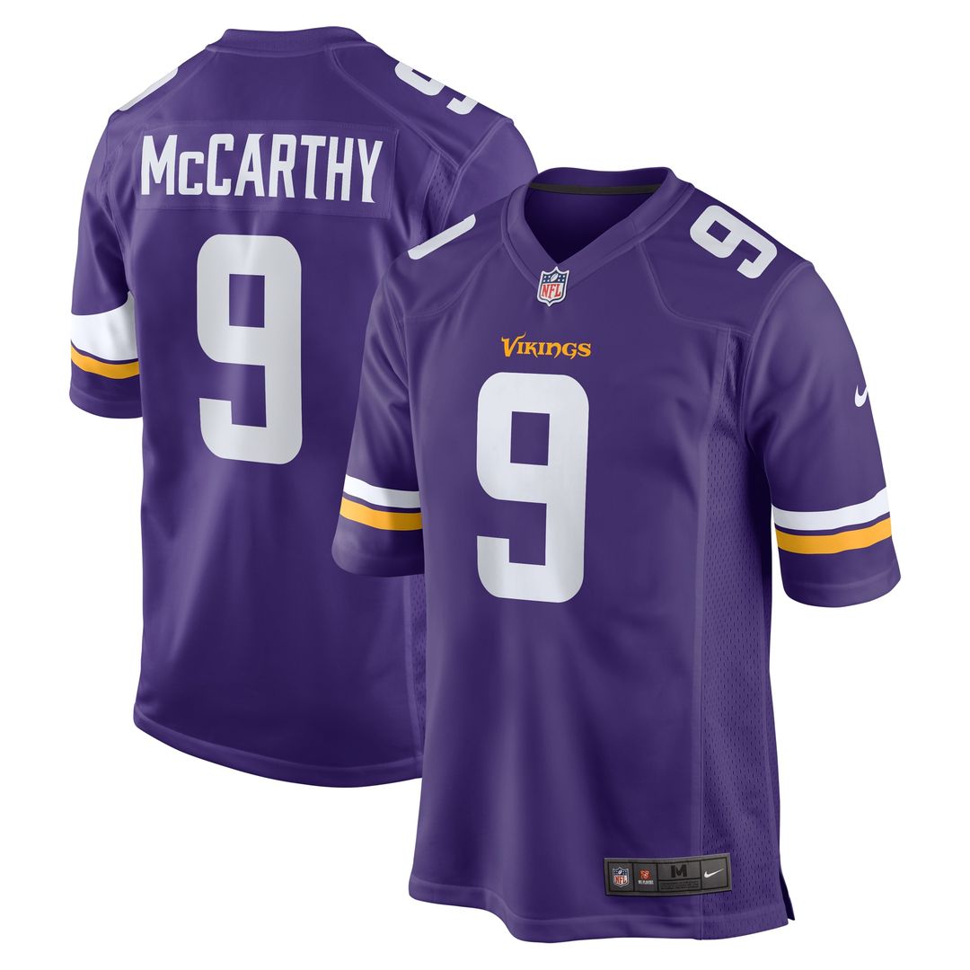 J.J. McCarthy Minnesota Vikings Nike  Player Game Official Jersey - Purple