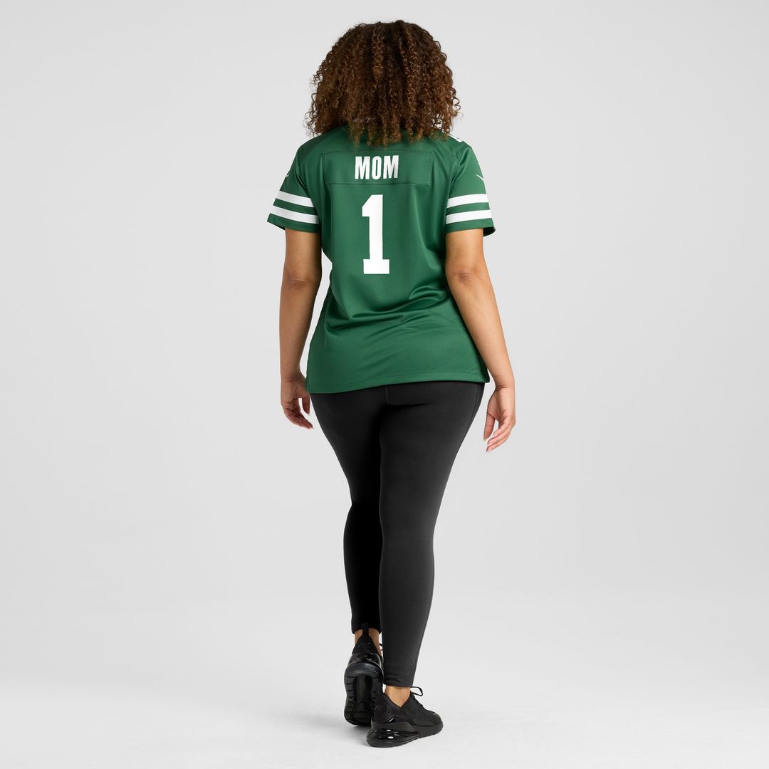 New York Jets Nike Women's #1 Mom Game Official Jersey - Legacy Green