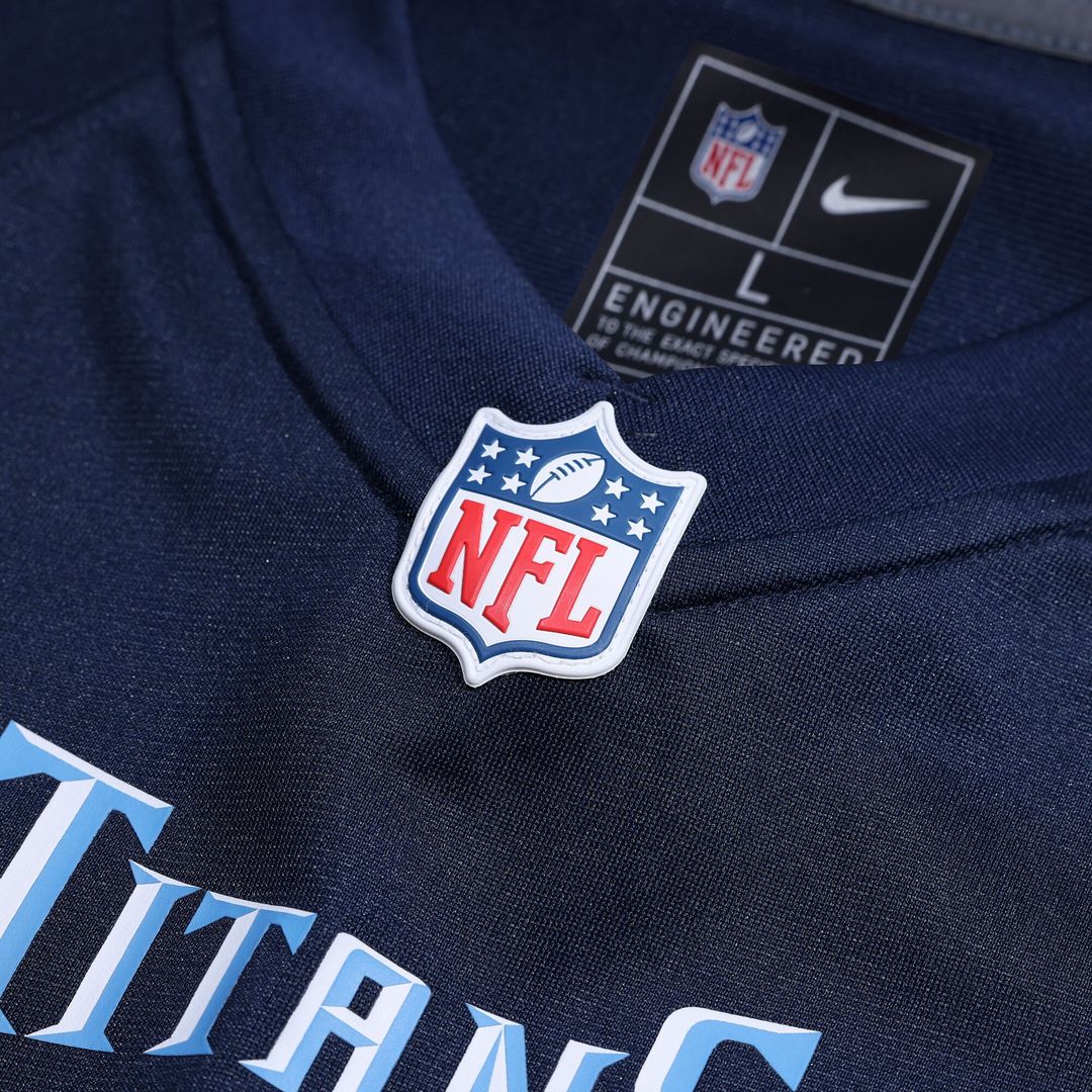 Treylon Burks Tennessee Titans Nike Player Game Official Jersey - Navy
