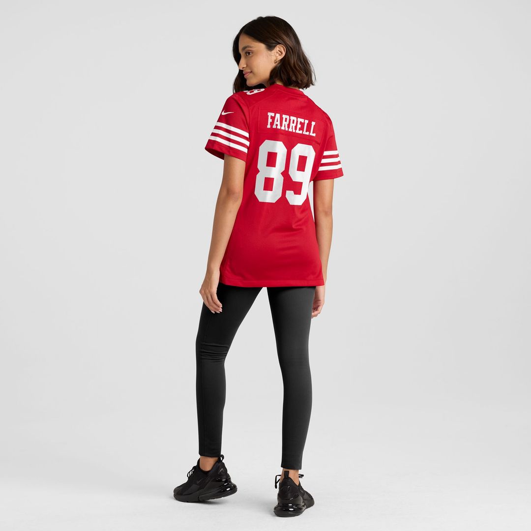 Luke Farrell San Francisco 49ers Nike Women's Team Game Jersey - Scarlet
