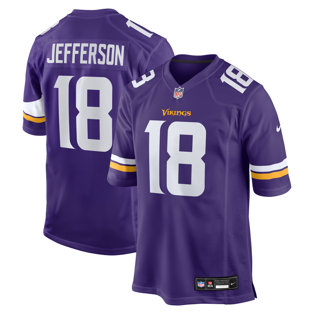 Justin Jefferson Minnesota Vikings Nike Player Game Jersey - Purple