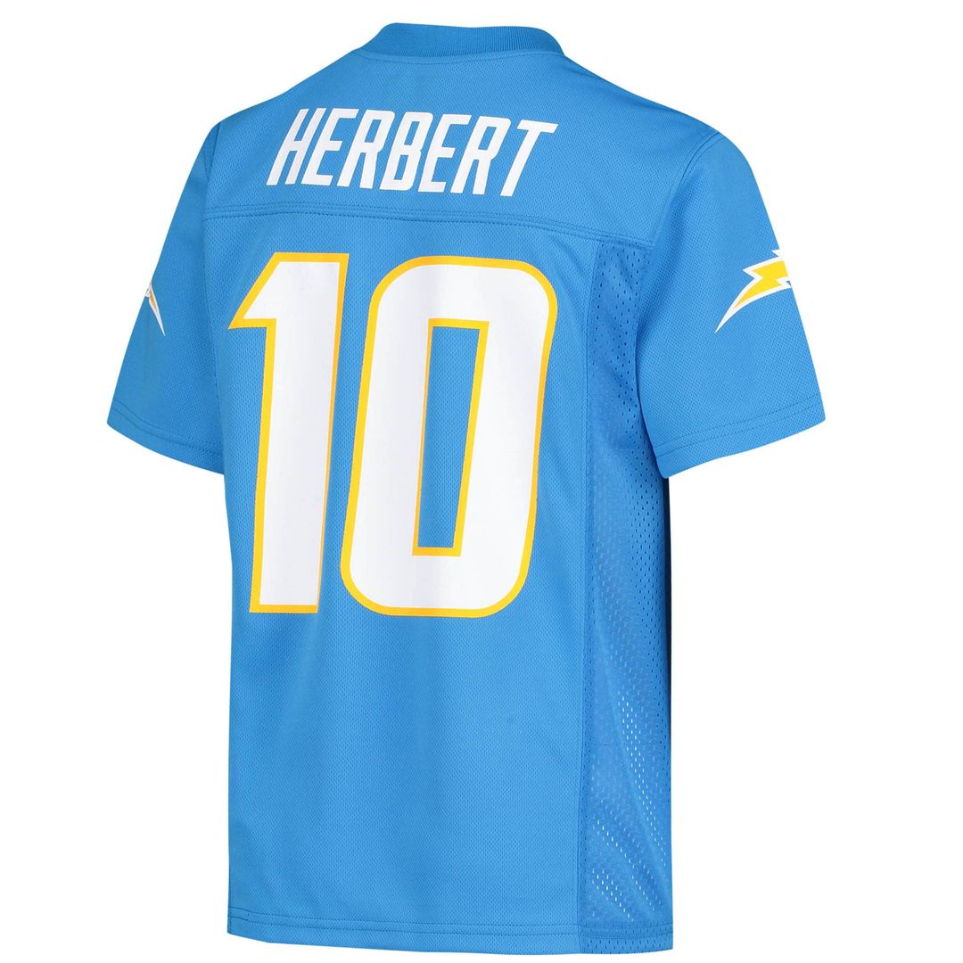 Justin Herbert Los Angeles Chargers Youth Player Replica Jersey - Powder Blue