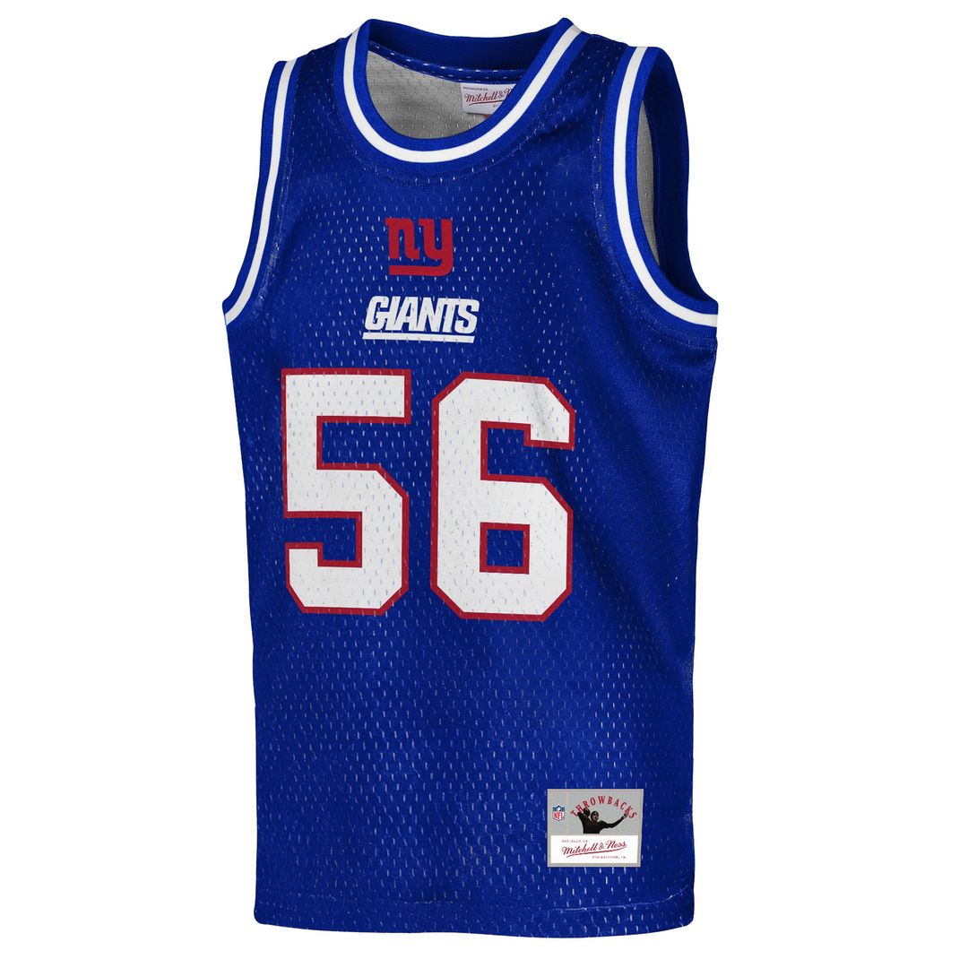 Lawrence Taylor New York Giants Mitchell & Ness Youth Retired Player NFL Basketball Fashion Official Jersey - Royal