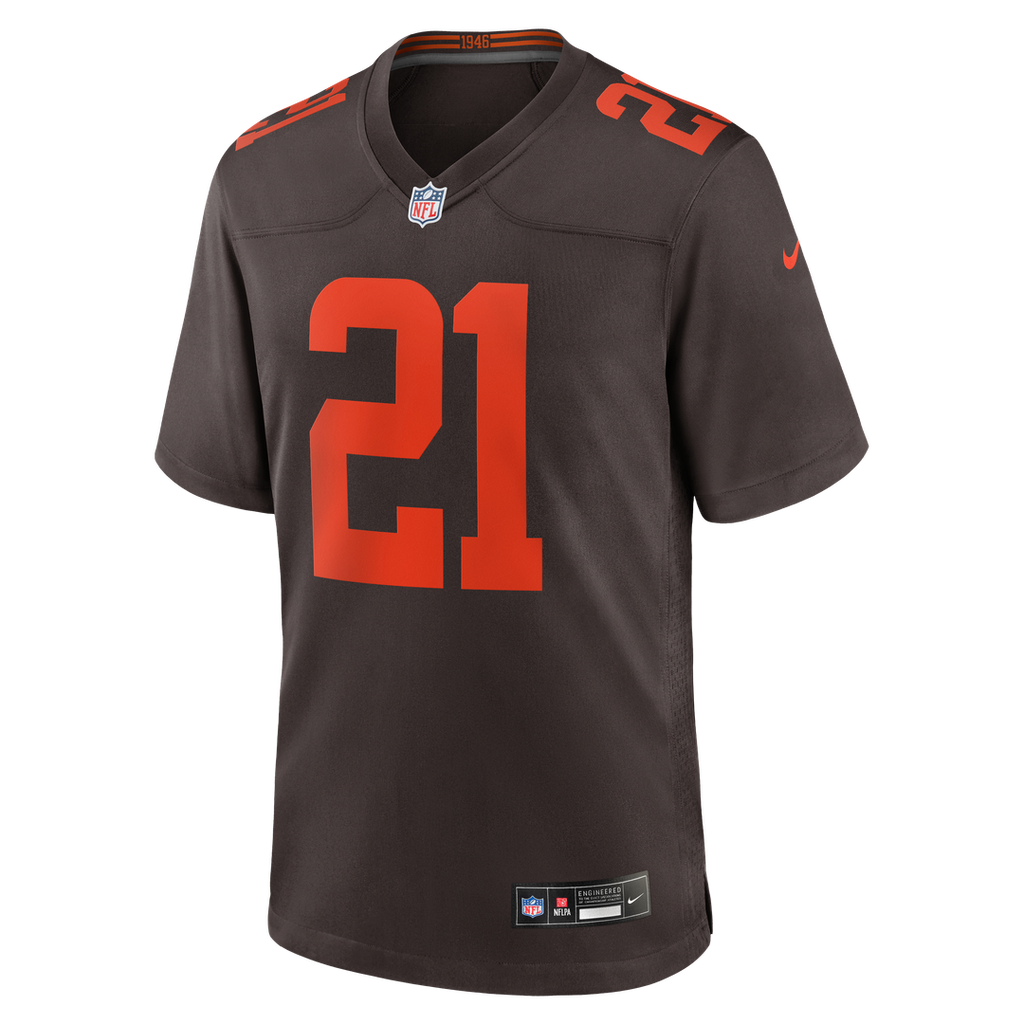 Denzel Ward Cleveland Browns Nike Alpha Dawg Game Official Jersey - Brown
