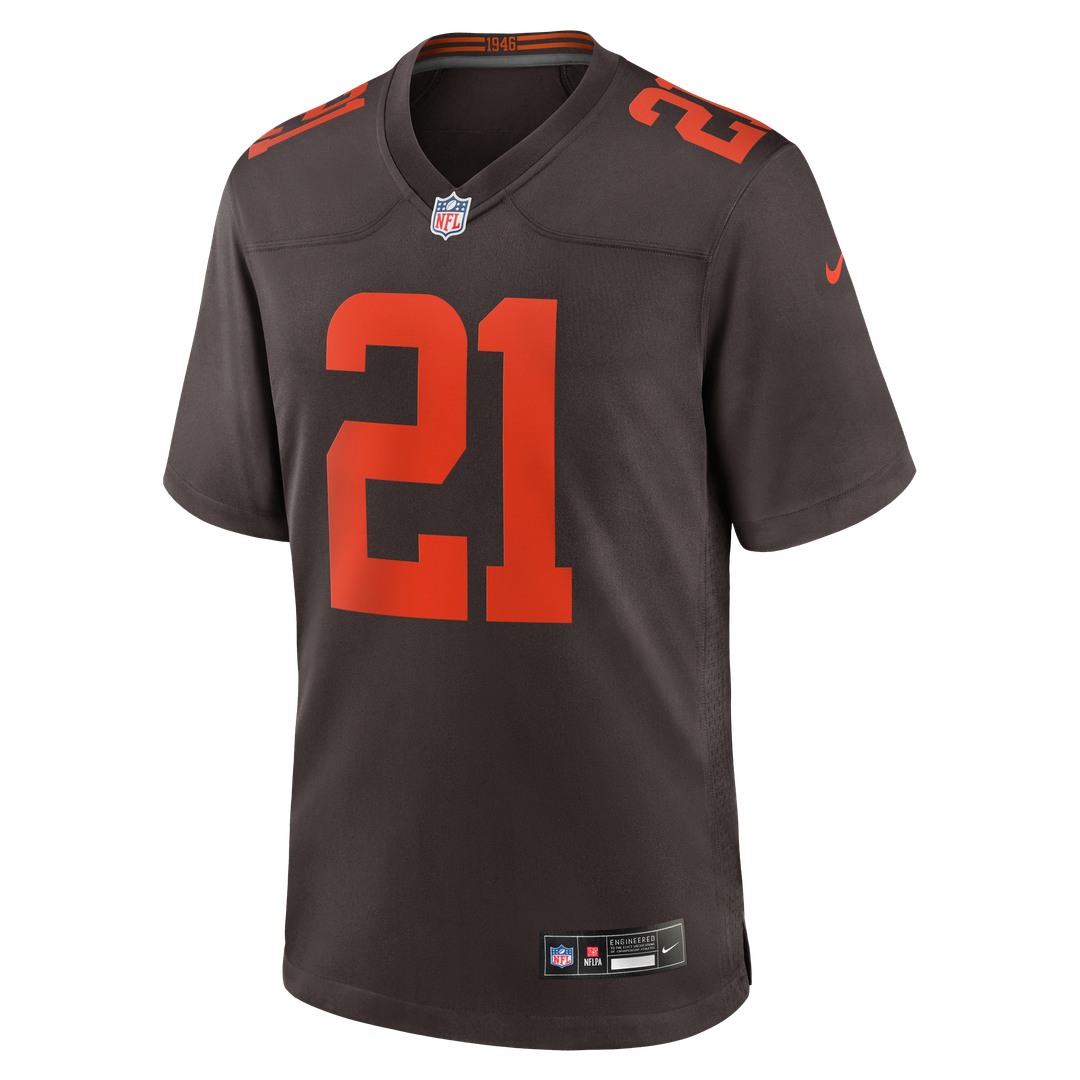 Denzel Ward Cleveland Browns Nike Alpha Dawg Game Official Jersey - Brown