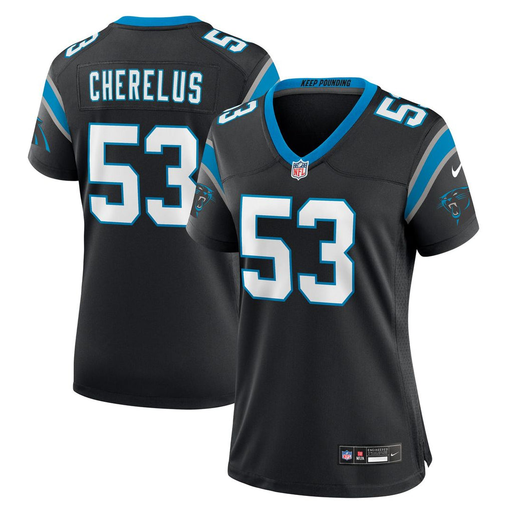 Claudin Cherelus Carolina Panthers Nike Women's Team Game Official Jersey -  Black
