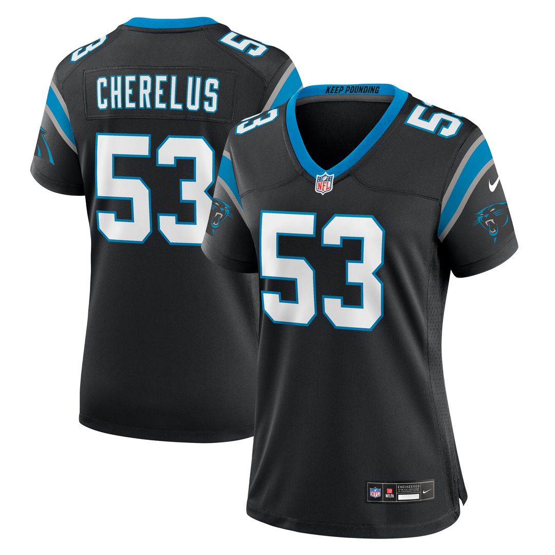 Claudin Cherelus Carolina Panthers Nike Women's Team Game Official Jersey -  Black