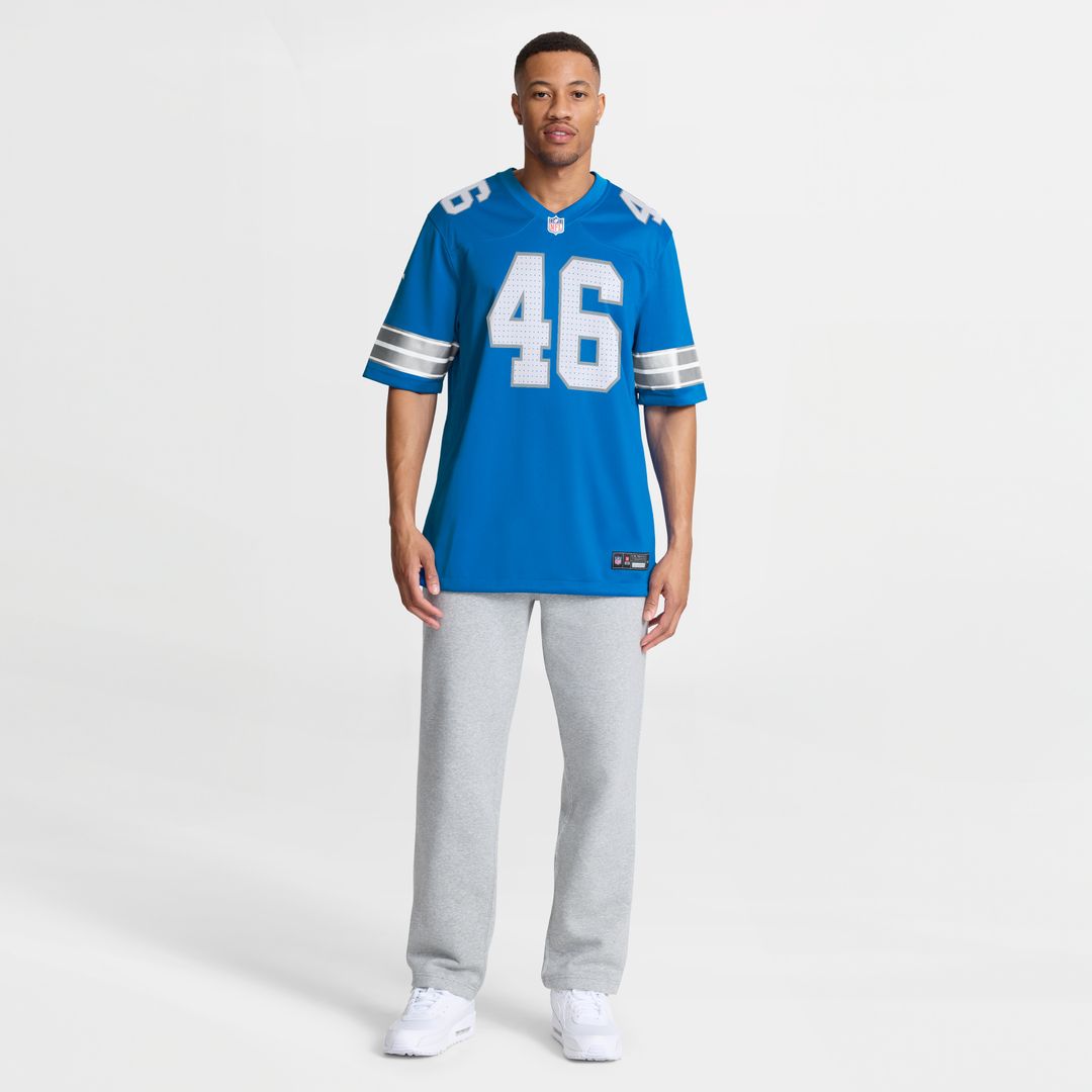 Jack Campbell Detroit Lions Nike Game Official Jersey - Blue