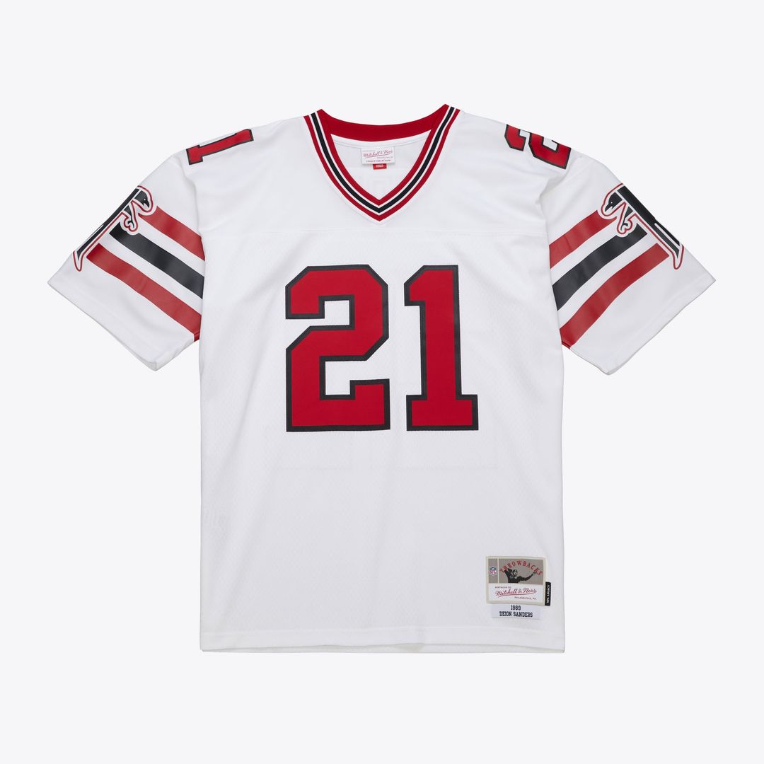 Deion Sanders Atlanta Falcons Mitchell & Ness 1989 Legacy Replica Official Jersey - White