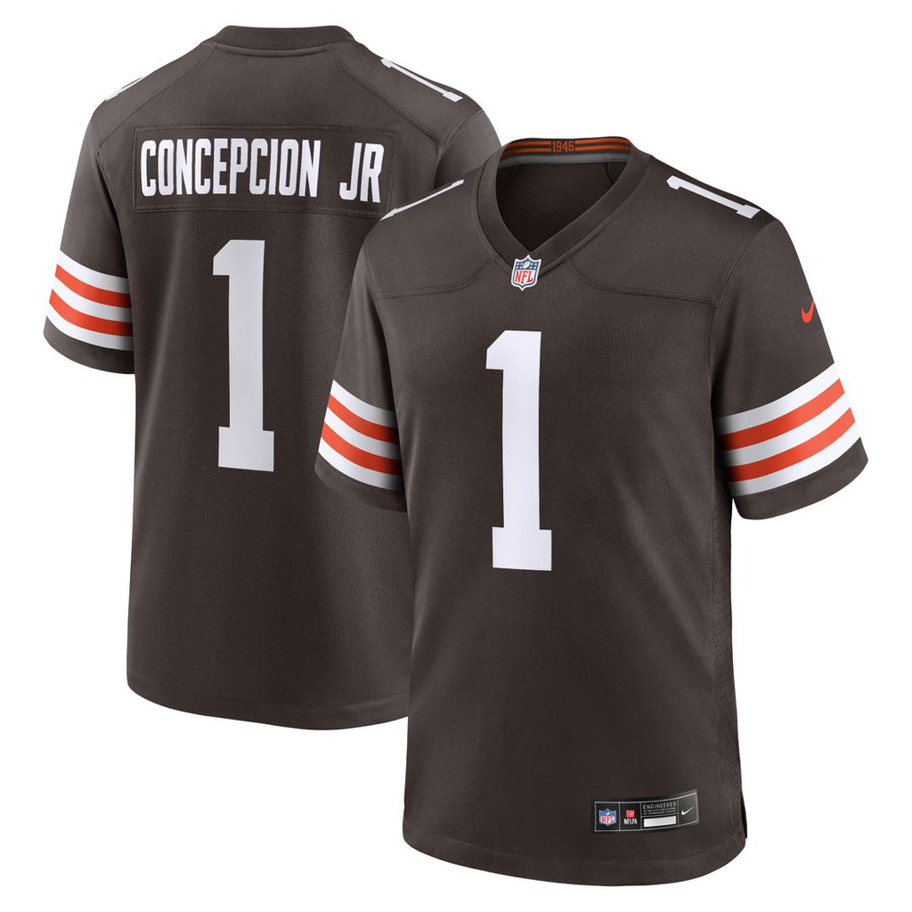 KC Concepcion Cleveland Browns Nike 2026 NFL Draft First Round Pick No. 24 Team Game Official Jersey - Brown