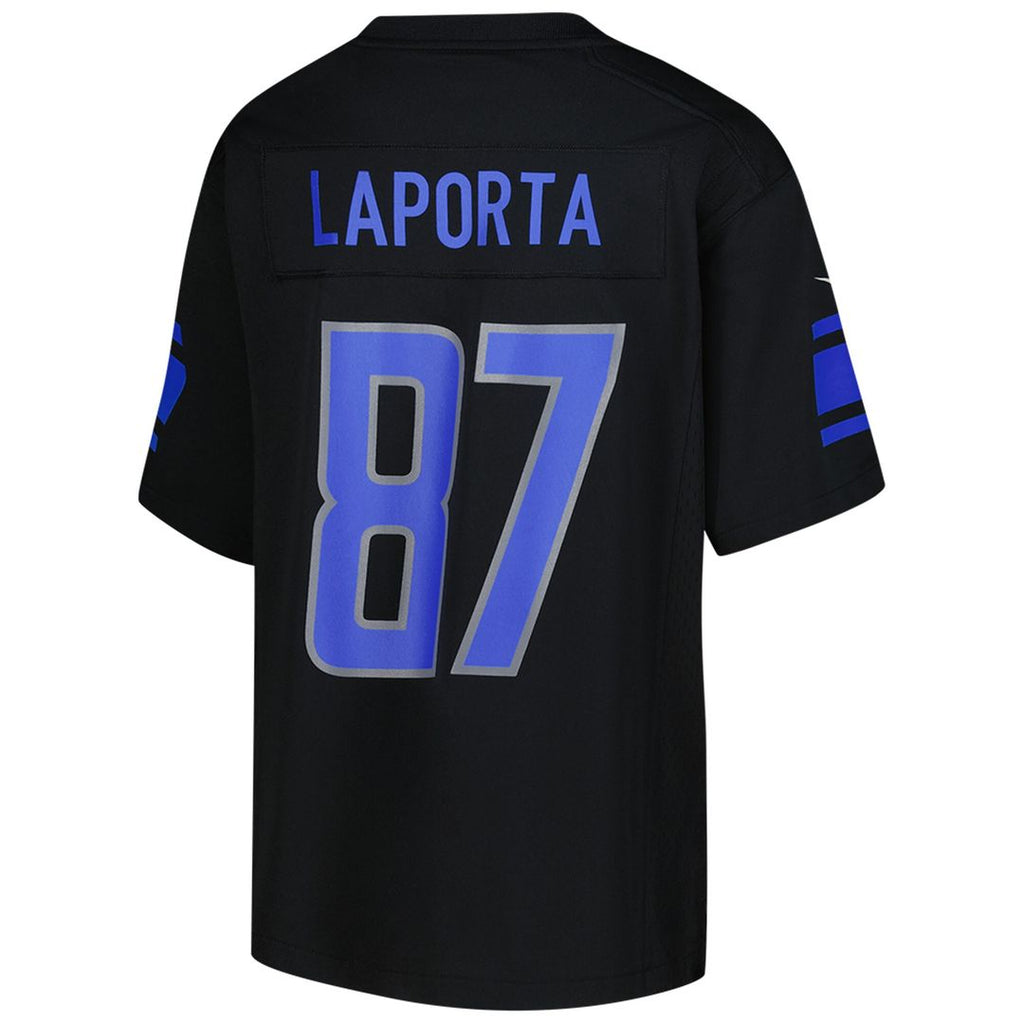 Sam LaPorta Detroit Lions Nike Youth Game Official Jersey - Black