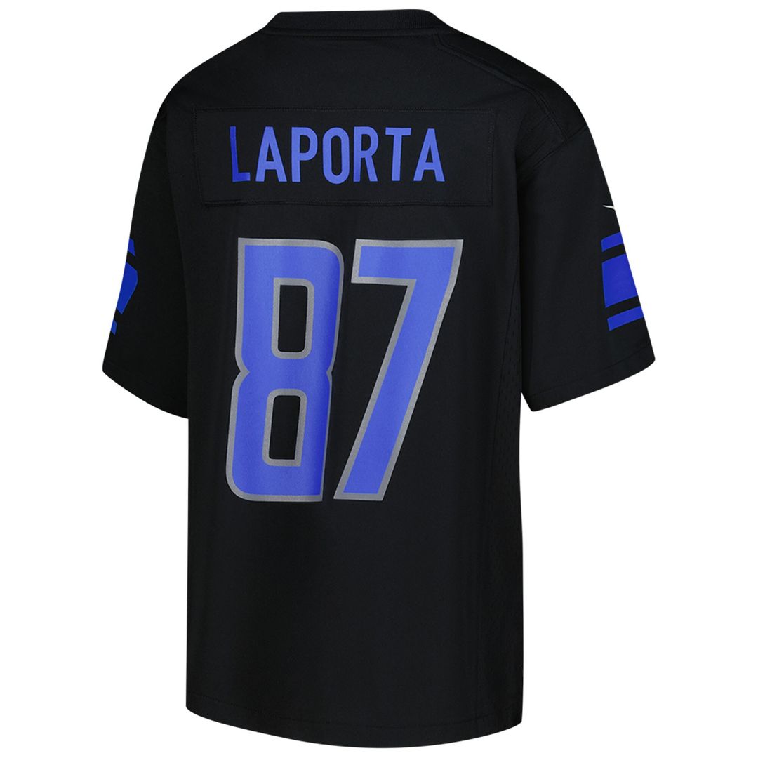 Sam LaPorta Detroit Lions Nike Youth Game Official Jersey - Black